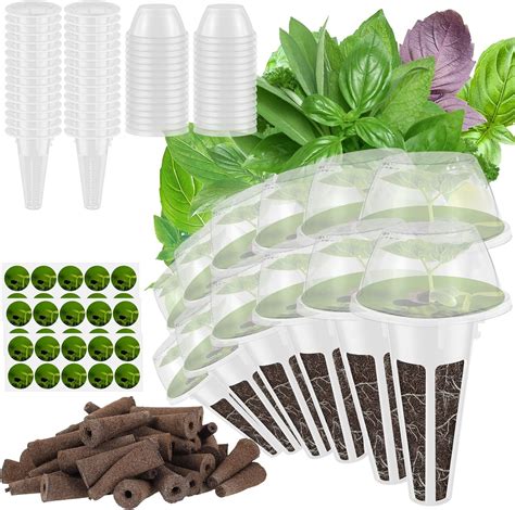 GOARDLODA 120Pcs Hydroponic Garden Accessories Pod Kit Reusable Plant