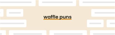 50 Waffle Puns That Are Flipping Good - PunPress