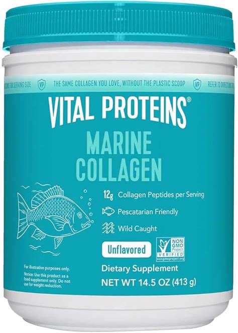 Amazon Vital Proteins Marine Collagen Peptides Powder Supplement