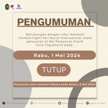 Dinas Penanaman Modal Dan Pelayanan Terpadu Satu Pintu Pengumuman