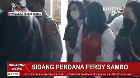 Sidang Ferdy Sambo Dan Putri Candrawathi Pc Pakai Rompi Tahanan Nomor