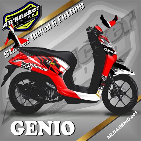 Jual Decal GENIO Full Body Stiker Dekal GENIO Full Body Kode 001