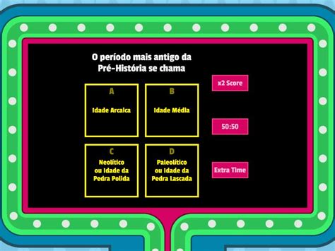 Atividade Linha Do Tempo Gameshow Quiz