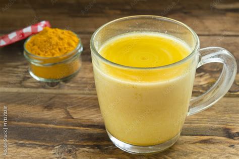 Turmeric milk Stock Photo | Adobe Stock