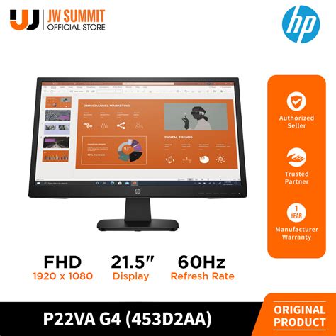 HP P22VA G4 21 5 FHD 60Hz 7ms Flat VA With Edge Lit Anti Glare VESA