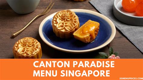 Canton Paradise Menu Prices Singapore Updated 2024