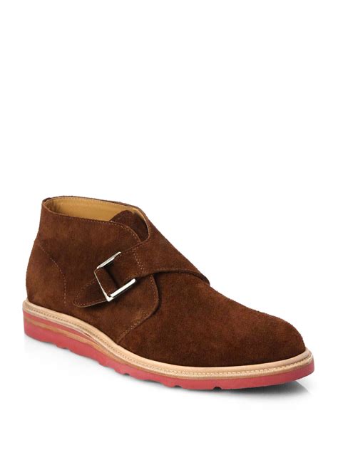 Cole Haan Suede Chukka Boots In Brown For Men Lyst