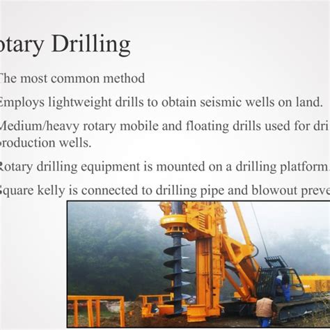 timeline  drilling methods  scientific diagram