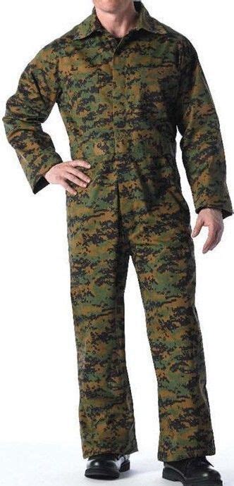 Digital Woodland Camo Military Coveralls 6 Pocket Unlined Army Tactical