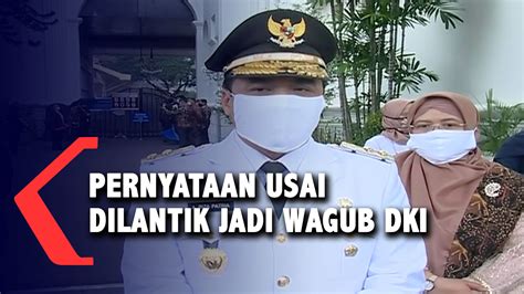 Full Pernyataan Ahmad Riza Patria Usai Dilantik Jadi Wagub Dki