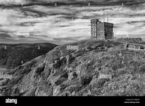 Cabot tower signal hill Black and White Stock Photos & Images - Alamy