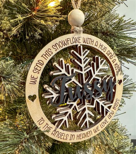 Snowflake Memorial Ornament Sko Designs