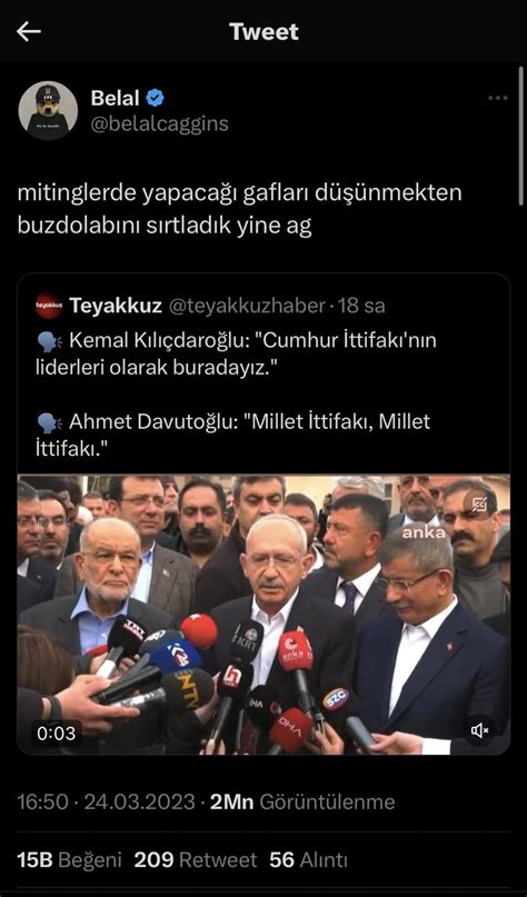 Mehmet Yaşar Altundağ on Twitter Şöyle koyayım da engel atarsa kalsın