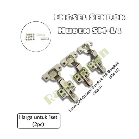 Engsel Sendok Hidrolis Hidrolik Slow Motion Soft Close Closing Huben SM