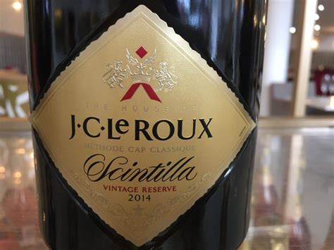 Only One Jc Le Roux Wine Sparkled And Scintilla Ted Cape Wine Lovers