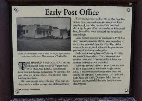 Early Post Office Historical Marker