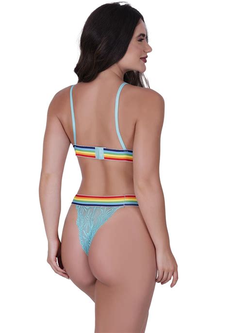 Comprar Conjunto Renda Arco Íris Concept Lingerie Verde