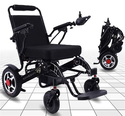 Buy Foldable Electric Wheelchairw Remote Control And Wide Seating Area Lightweight 60 Lbs