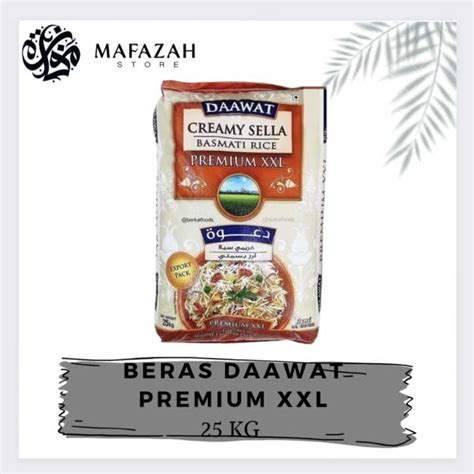 Beras Basmati Daawat Creamy Sella 25kg 1kg 500g Lazada Indonesia