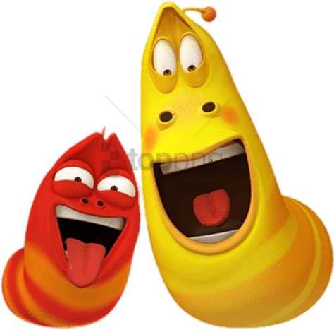 hd larva red  yellow funny faces png larva yellow  red