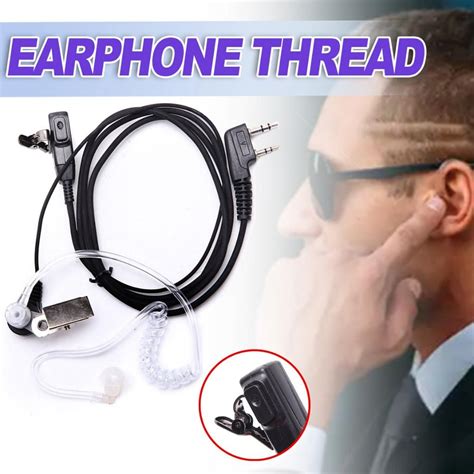 Cheap Lvye Pin Security Air Tube Headset Covert Earpiece Mic For S