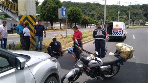 Motociclista Se Lesiona En Choque En El Bulevar Banderilla