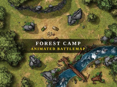 Forest Encounter Animated Battlemap Dnd Battle Map Dungeons And