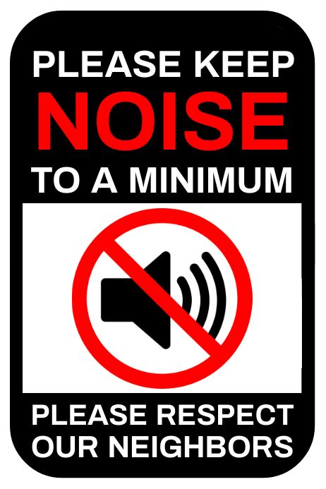 No Noise Sign Board Poster Template Postermywall