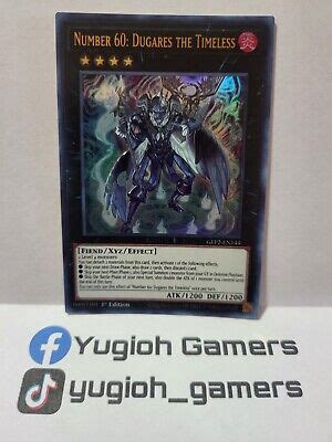 Yu Gi Oh Number Dugares The Timeless St Gfp Ultra Rare Light