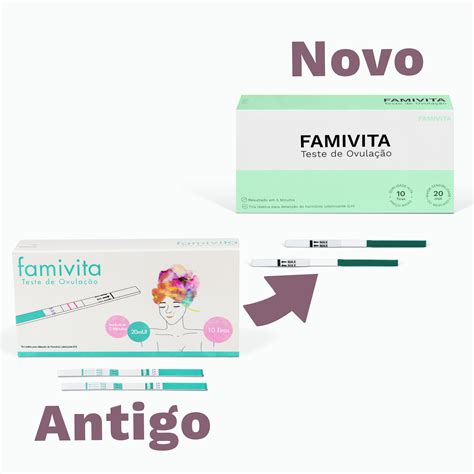 Teste de Ovulação Famivita 5 10 e 20 Tiras Famivita