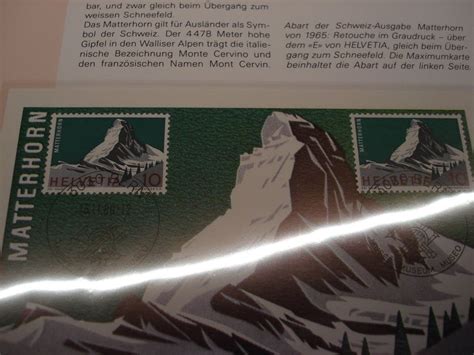 Maximumkarte Matterhorn 1980 Mit Abart Kaufen Auf Ricardo