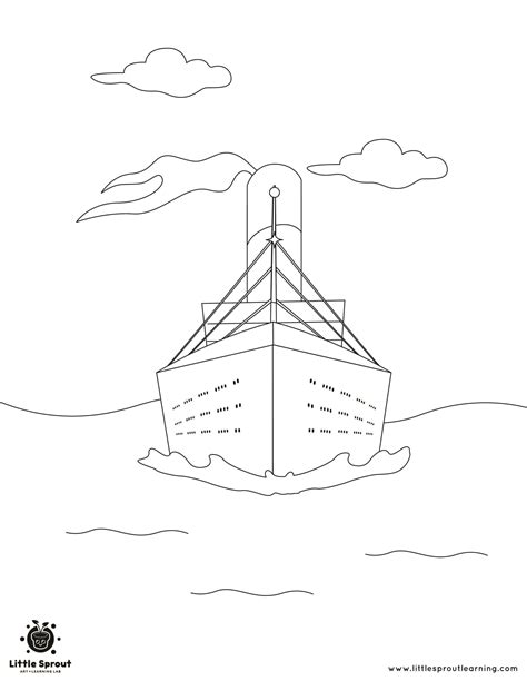 Titanic Coloring Pages Rms Titanic Coloring Pages Cute Coloring