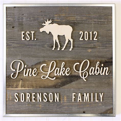 Custom Reclaimed Wood Cabin Sign