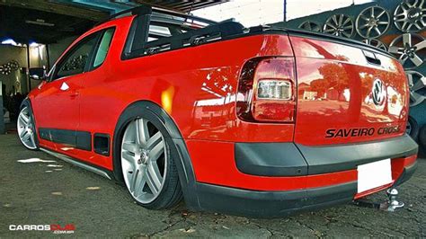 Saveiro Cross Rebaixada Rodas Volcano Long Beach Aro 18x6