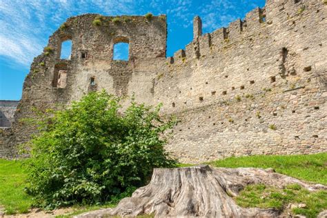 Ruin Of The Medieval Episcopal Castle Haapsalu Estonia Stock Photo