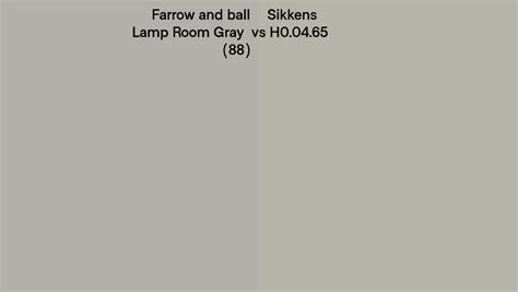 Farrow And Ball Lamp Room Gray 88 Vs Sikkens H00465 Side By Side Comparison