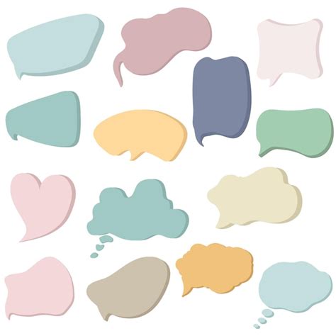 Free Vector Vector Set Speech Bubble Collection