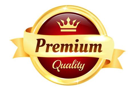 Golden Premium Quality Badge Stock Vector Image By ©rometl6 41346071