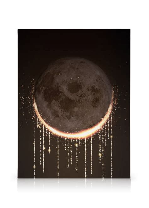 Lunar Eclipse Canvas - Black lunar eclipse - desenio.com