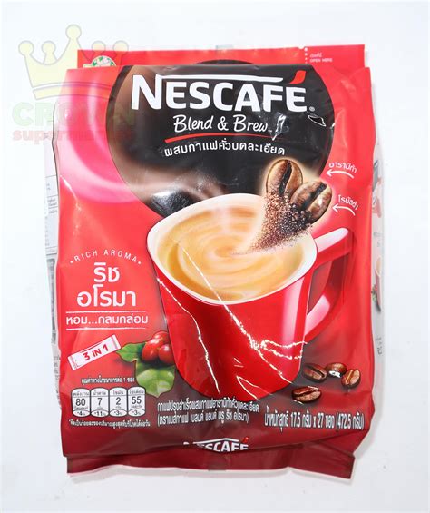 Nescafe Instant Coffee 3 In 1 Original Thai 27x175g Crown Supermarket