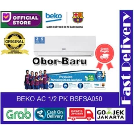 Jual Beko AC 1 2 PK BSFSA050 Putih Khusus Jabodetabek Jakarta