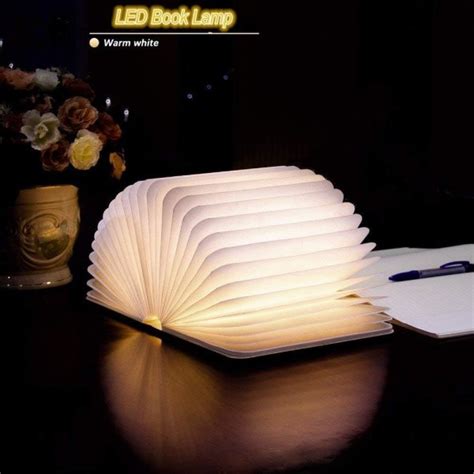 Lampe De Livre En Bois Led Lampe De Livre Magn Tique Pliante Lampe De