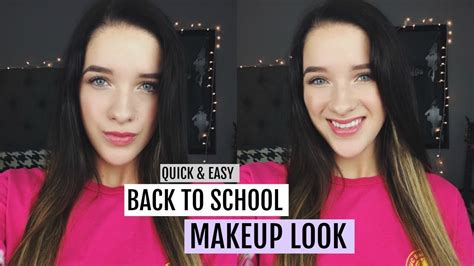 Quick And Easy Back To School Makeup Look Youtube