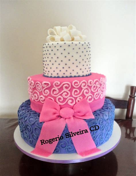 Rogerio Cake Designer Bolo Arabescos Rosa Lil S