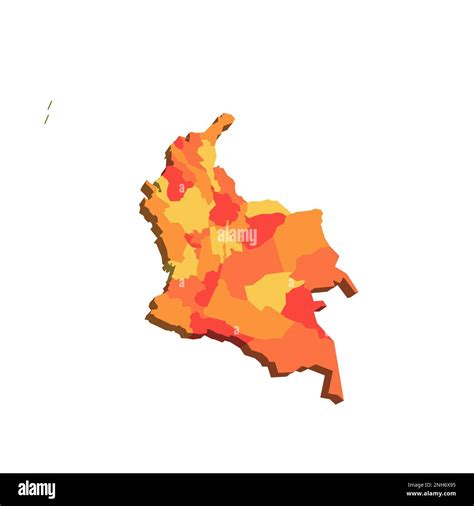 Colombia Political Map Of Administrative Divisions Departments And