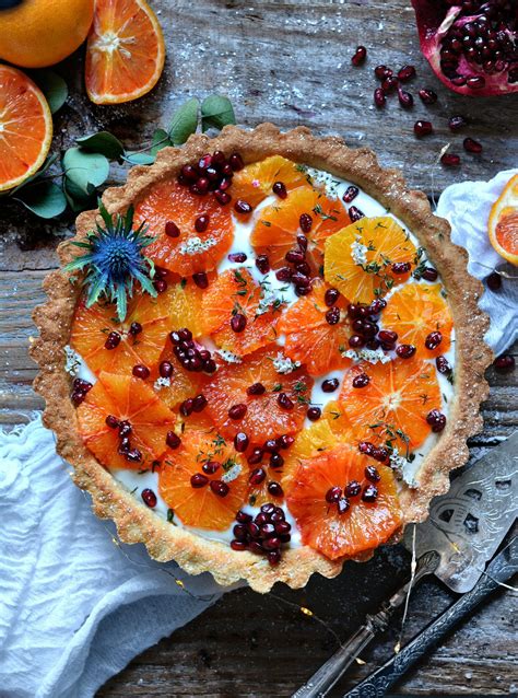 Tarte V G Talienne Sans Gluten Au Yaourt Et Oranges Sanguines