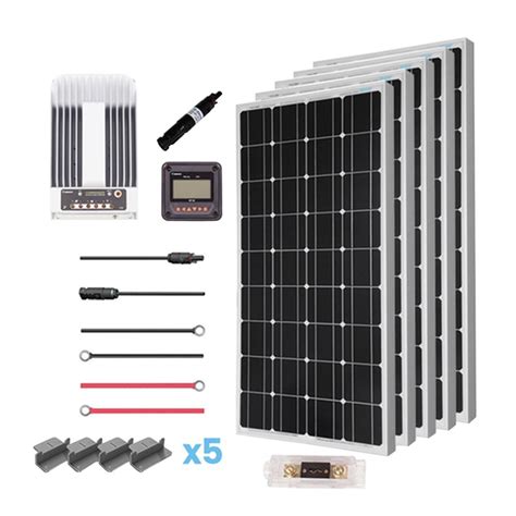 Renogy 500 Watt 12 Volt Mono Solar Premium Kit For Off Grid Solar