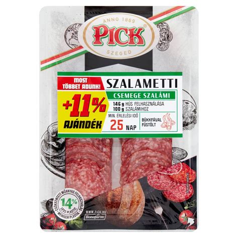 PICK Szalametti szeletelt csemege szalámi 78 g Shoppy hu