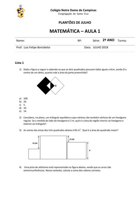 Pdf MatemÁtica Aula 1 Br File Uma Pista De Atletismo Está