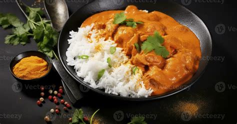 Ai Generated The Alluring Combination Of Indian Butter Chicken Curry